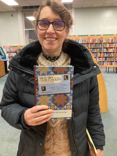 Ellie Breed at the book launch of Mr & Mrs Charles Dickens: Her Story
